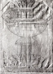 Estudio de perspectiva de un cáliz, 1430-40